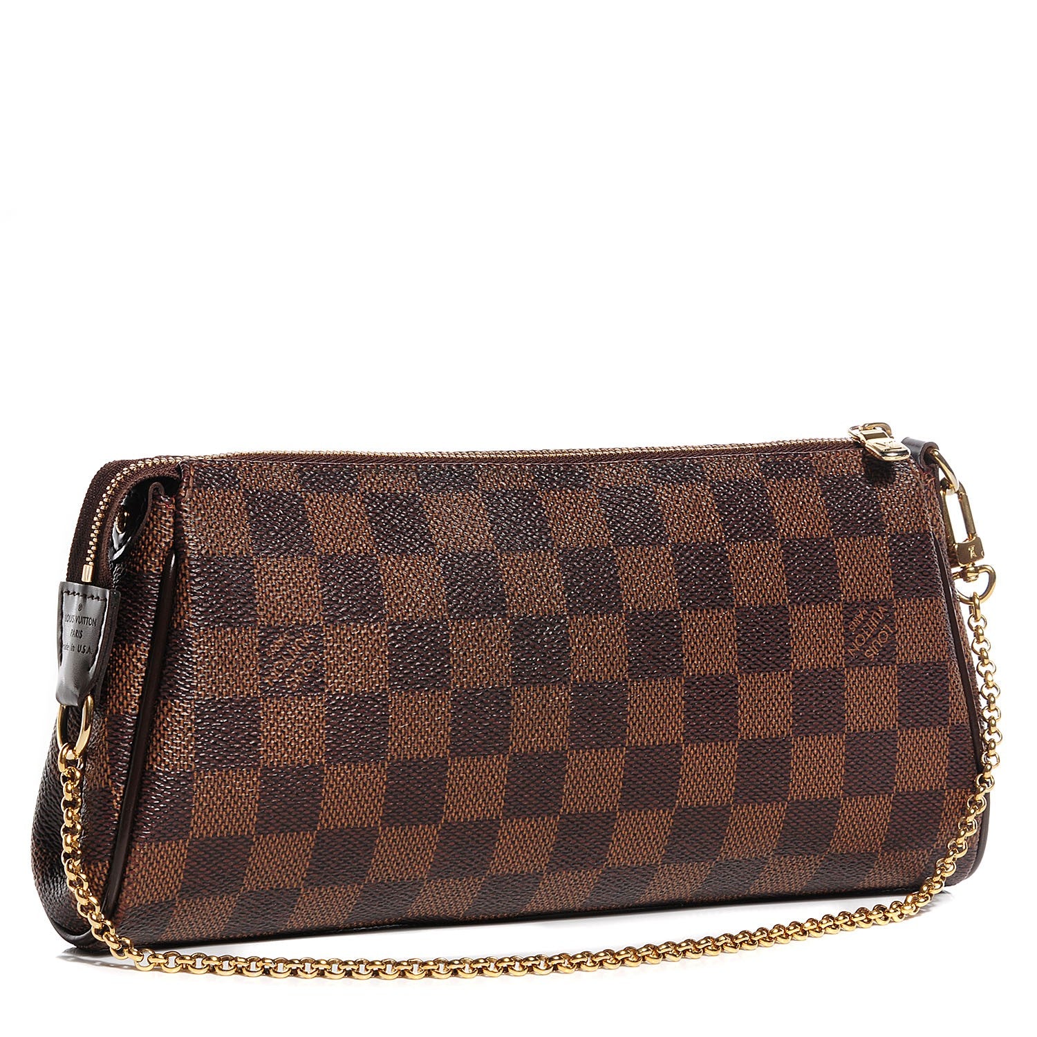 Louis Vuitton Damier Ebene Eva Clutch 2 of 7