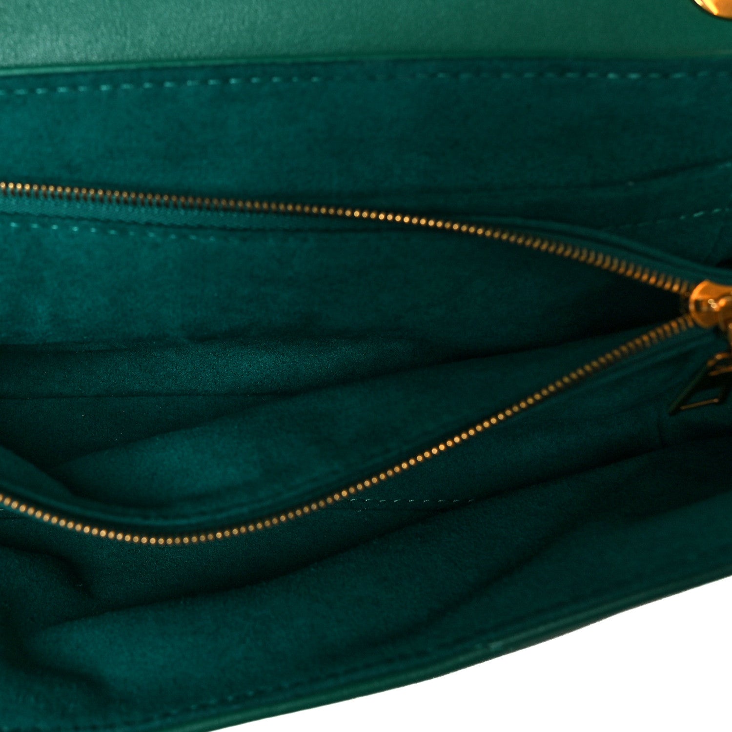 Louis Vuitton Calfskin New Wave Chain Bag MM NM Emerald 7 of 11