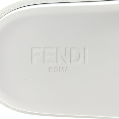 Fendi Rubber FF Fussbetts Mens Slide Sandals 11 Tobacco Multicolor 7 of 10