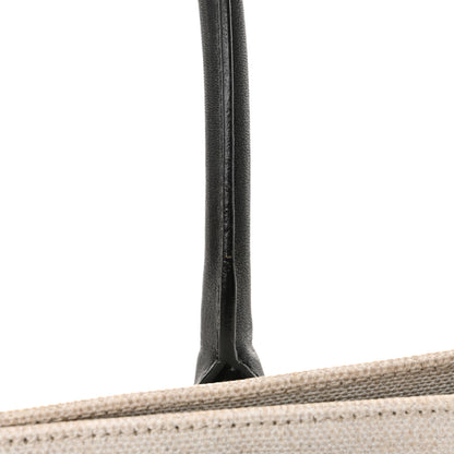 Saint Laurent Linen Calfskin Rive Gauche Tote Optic White 12 of 14