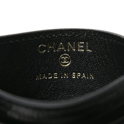 Chanel Calfskin Lizard Embossed Card Holder Burgundy 5 of 7