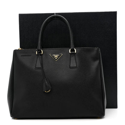 Prada Saffiano Large Galleria Double Zip Tote Black 14 of 14