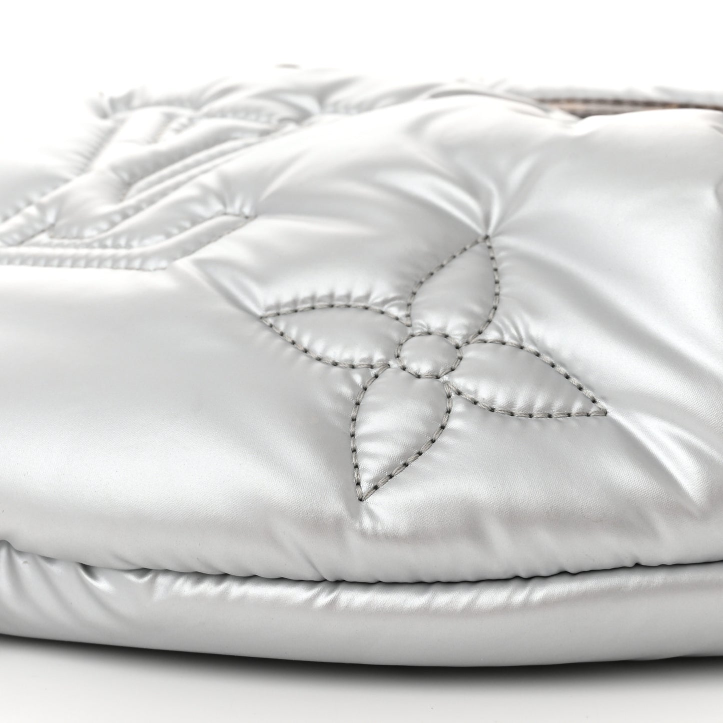 Econyl Monogram Pillow BumBag Silver