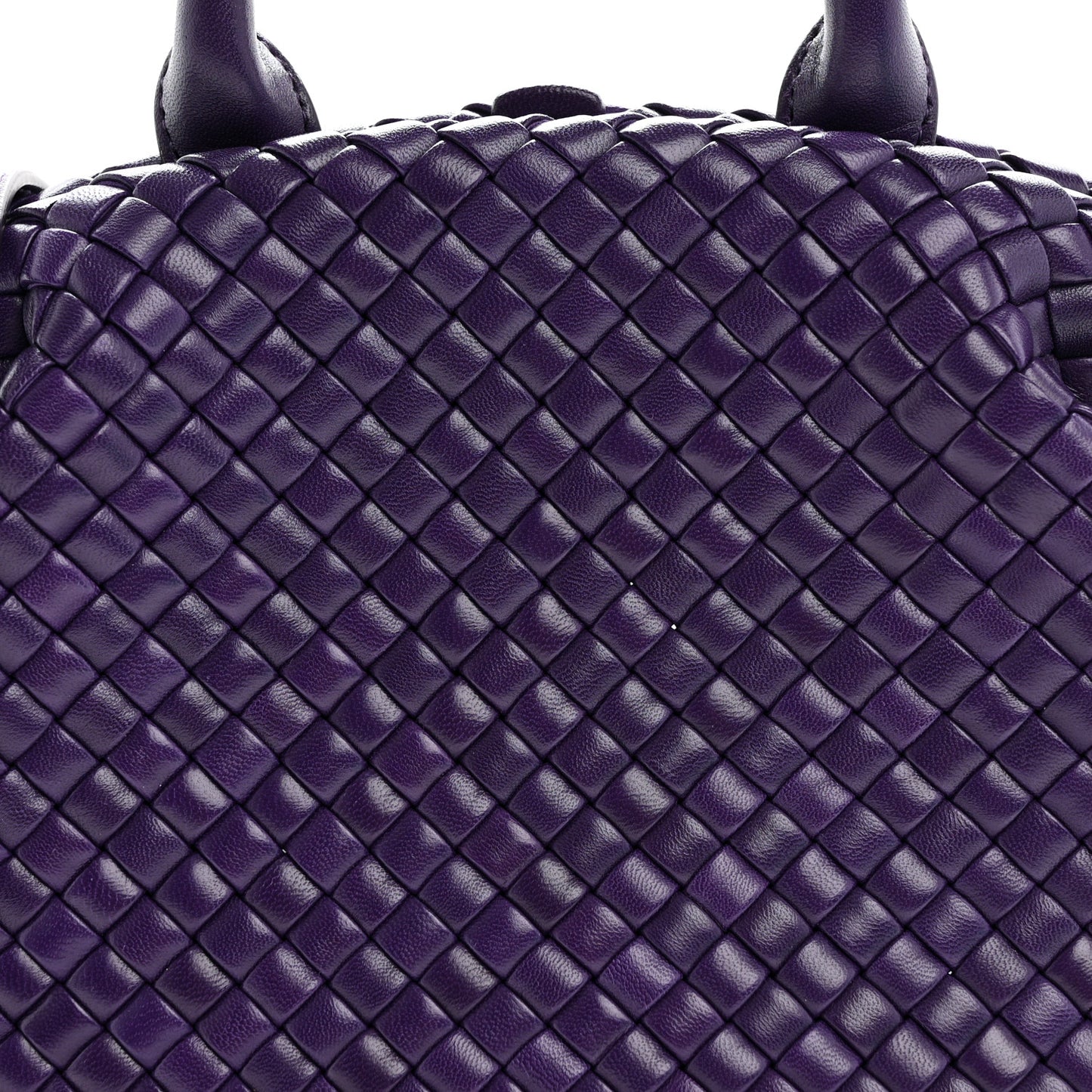 Nappa Intrecciato Small Padded The Handle Tote Purple