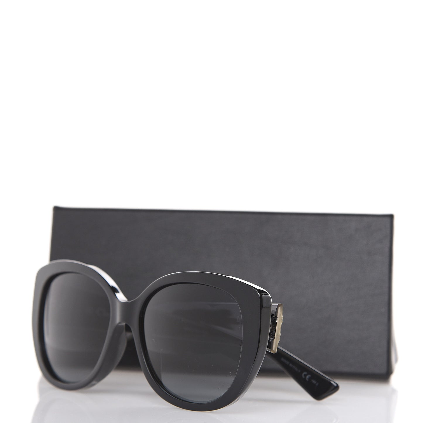 Resin Micro-Cannage Dior Lady 1 Sunglasses Silver Black