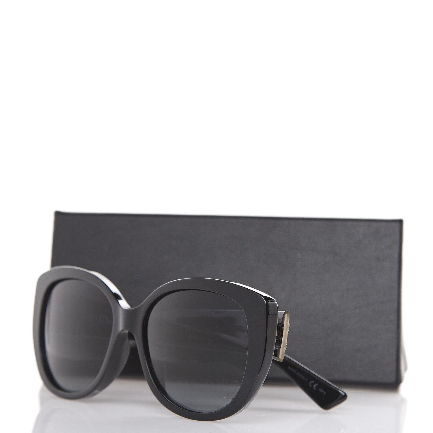 Christian Dior Resin Micro-Cannage Dior Lady 1 Sunglasses Silver Black 9 of 9