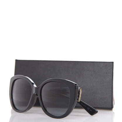 Christian Dior Resin Micro-Cannage Dior Lady 1 Sunglasses Silver Black 9 of 9