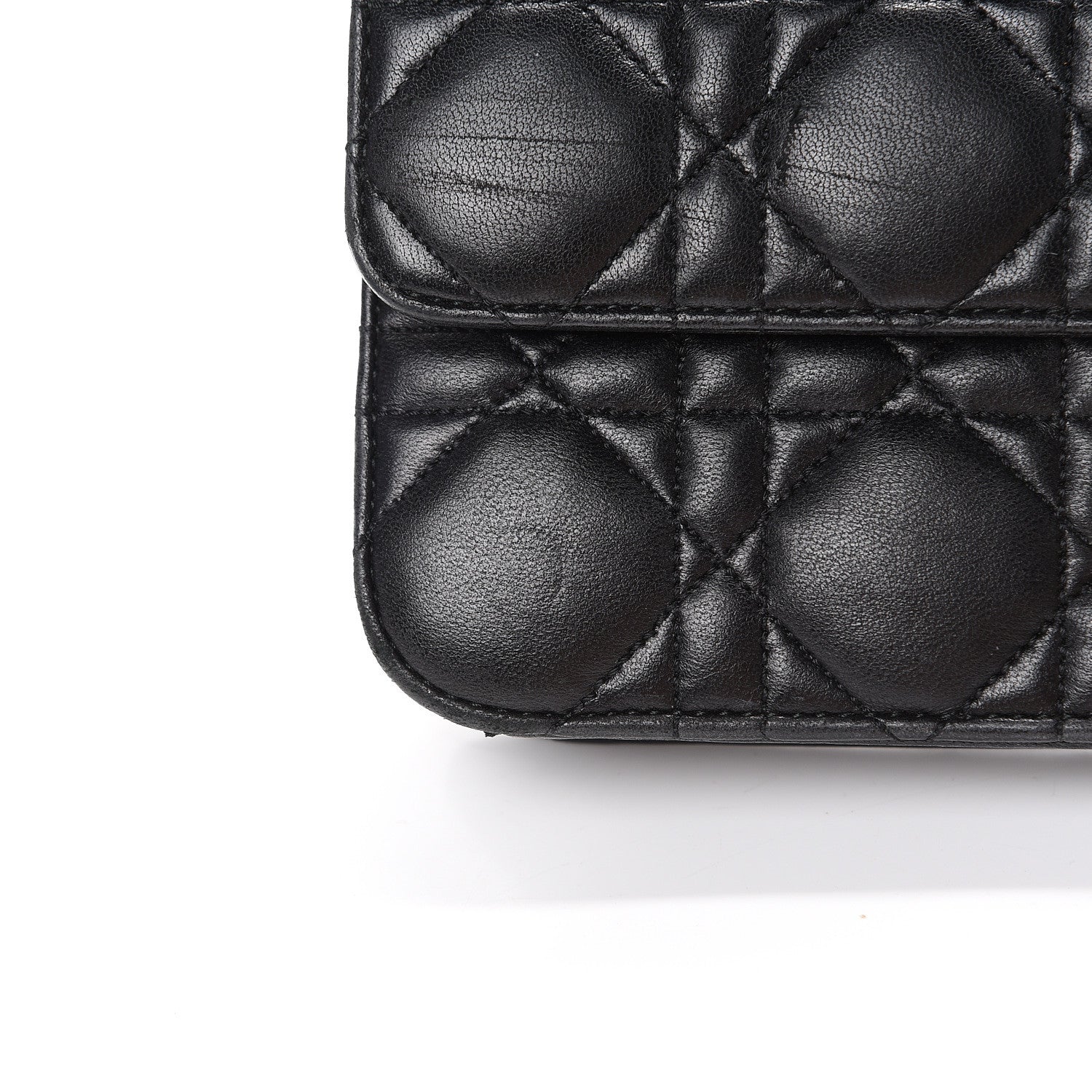 Christian Dior Lambskin Cannage Miss Dior Promenade Pouch Black 14 of 14