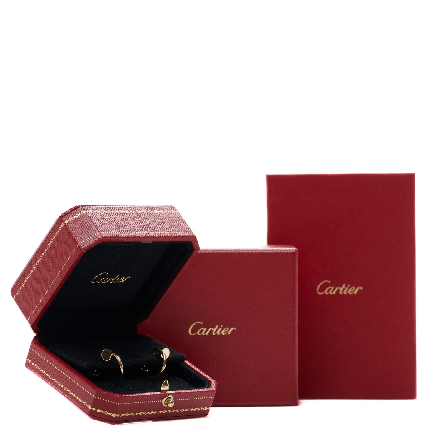 Cartier 18K Yellow Gold Juste Un Clou Hoop Earrings 6 of 6