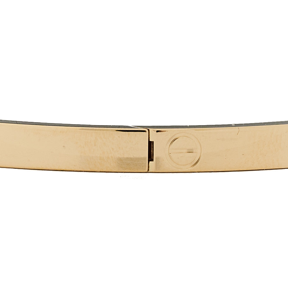 18K Yellow Gold Small LOVE Bracelet 19