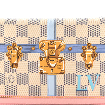 Louis Vuitton Damier Azur Summer Trunks Pochette Weekend 7 of 9