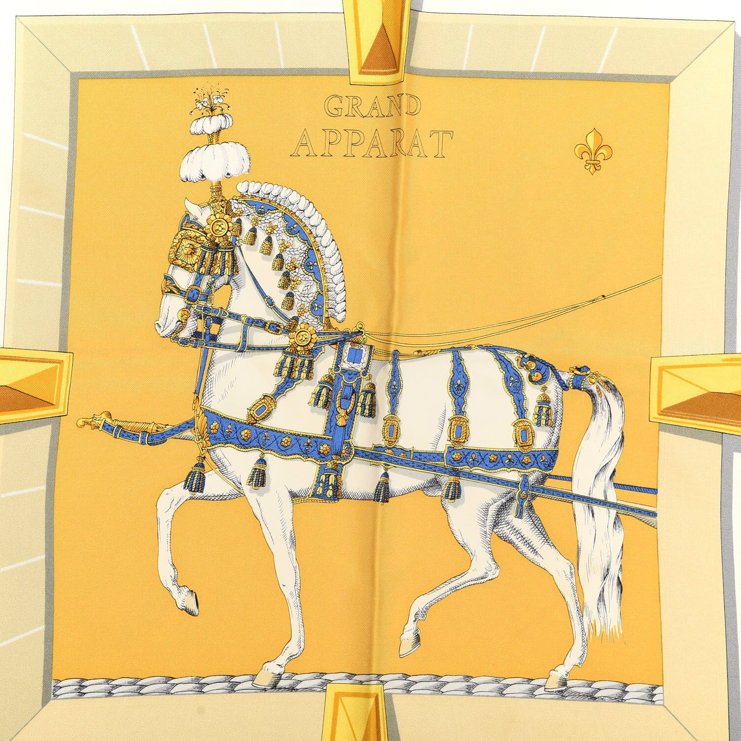 Hermes Silk Grand Apparat Scarf 90 3 of 5