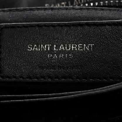 Saint Laurent Calfskin Y Quilted Monogram Toy Loulou Crossbody Bag Black 7 of 11