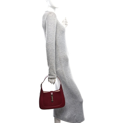 Gucci Ancora Calfskin Web Medium Jackie 1961 Hobo Rosso 2 of 14