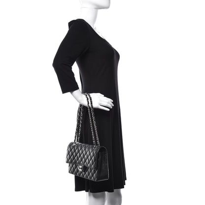 Chanel Caviar Quilted Medium Double Flap Black 3 of 17