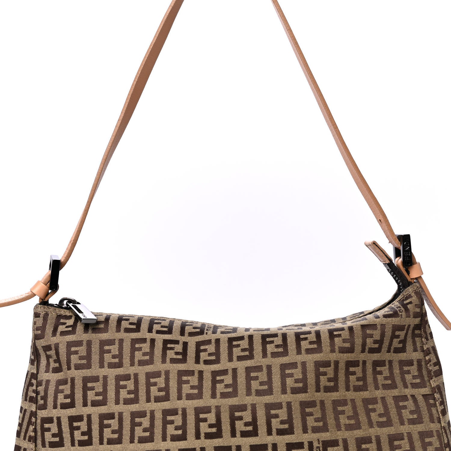 Fendi Zucchino Pochette Beige 6 of 10
