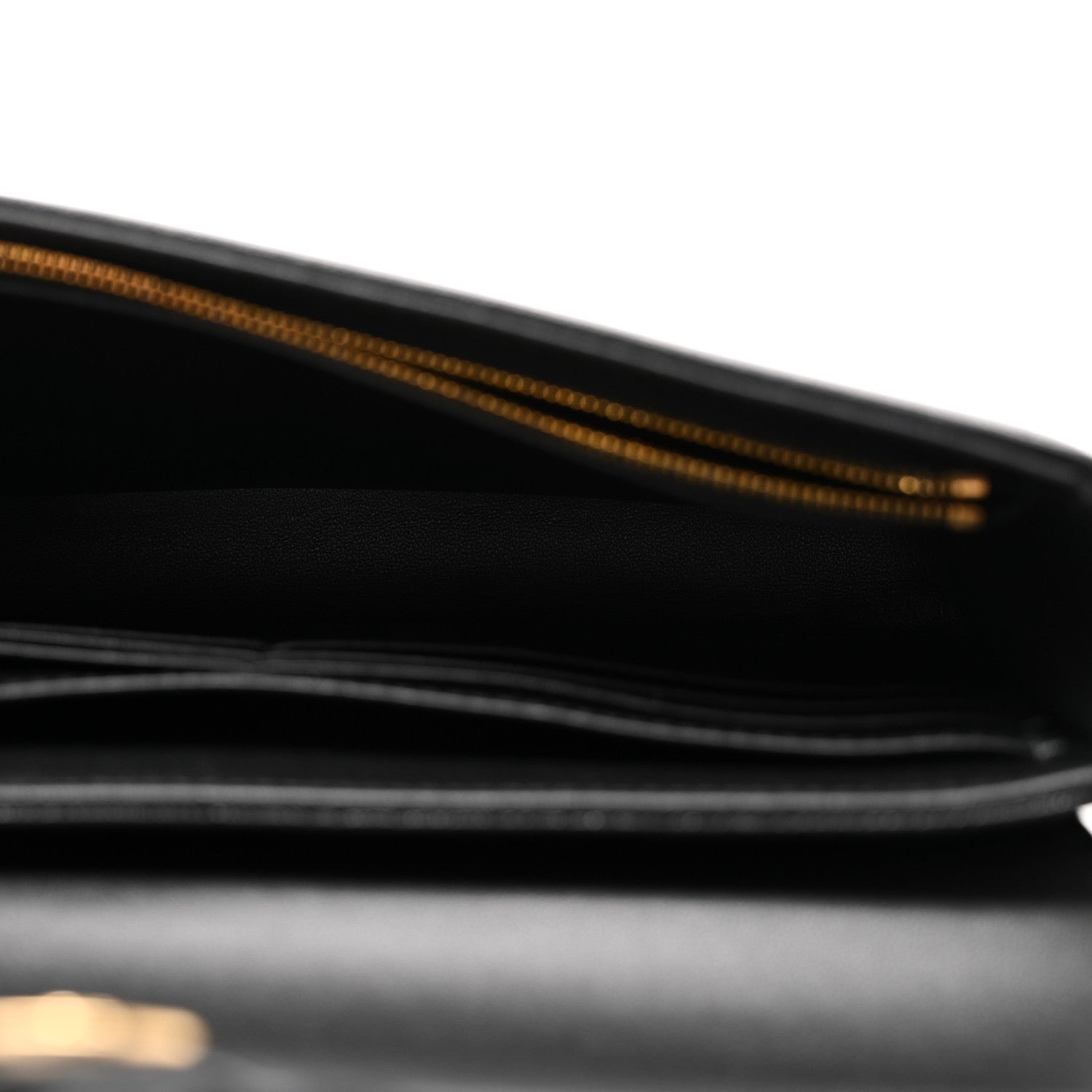 Christian Dior Goatskin Medium Saddle Pouch With Chain Black 5 of 10