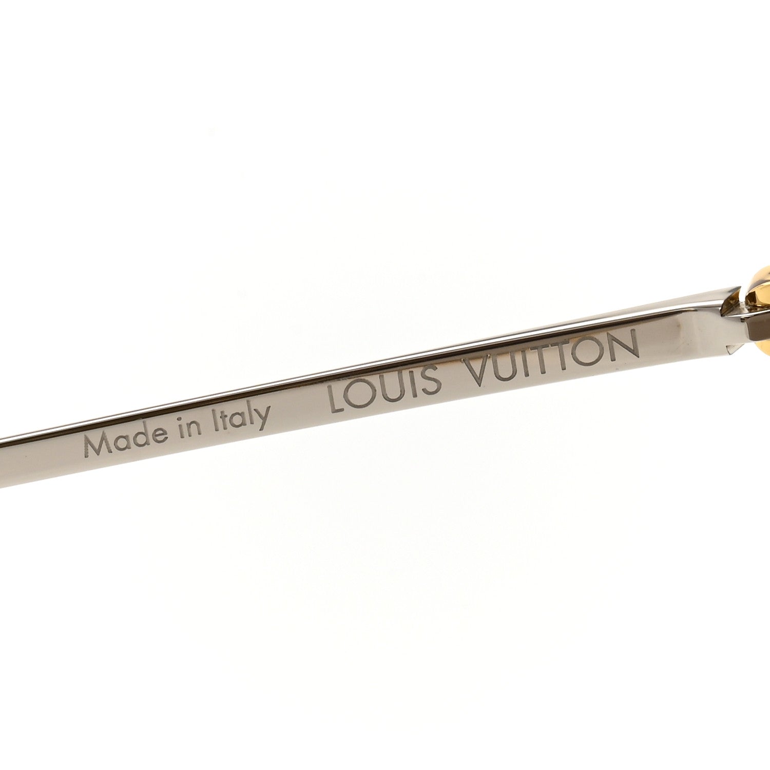 Louis Vuitton Jet Set Aviator Sunglasses Z0857U Gold 5 of 8