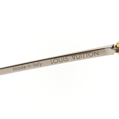 Louis Vuitton Jet Set Aviator Sunglasses Z0857U Gold 5 of 8