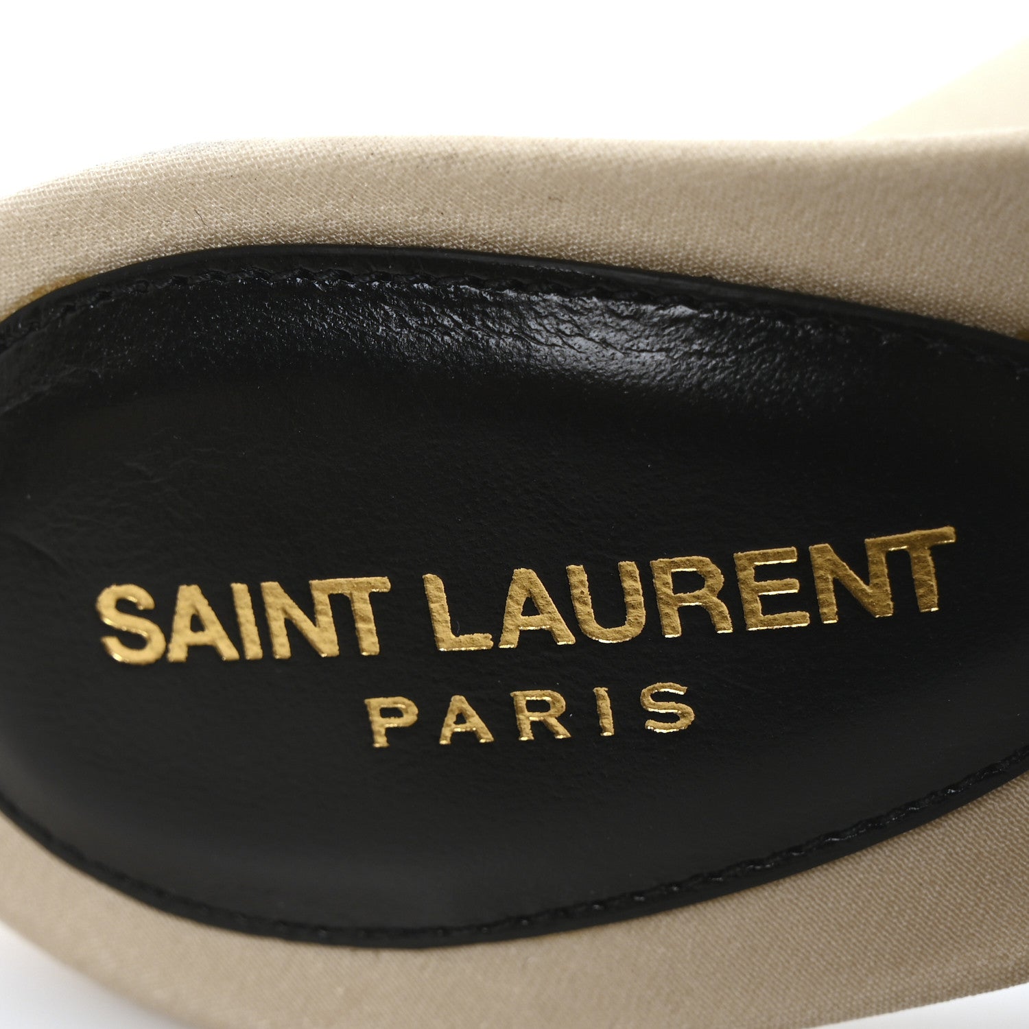 Saint Laurent Crepe De Chine Suite Mule Sandals 37 Pale Sand 8 of 10