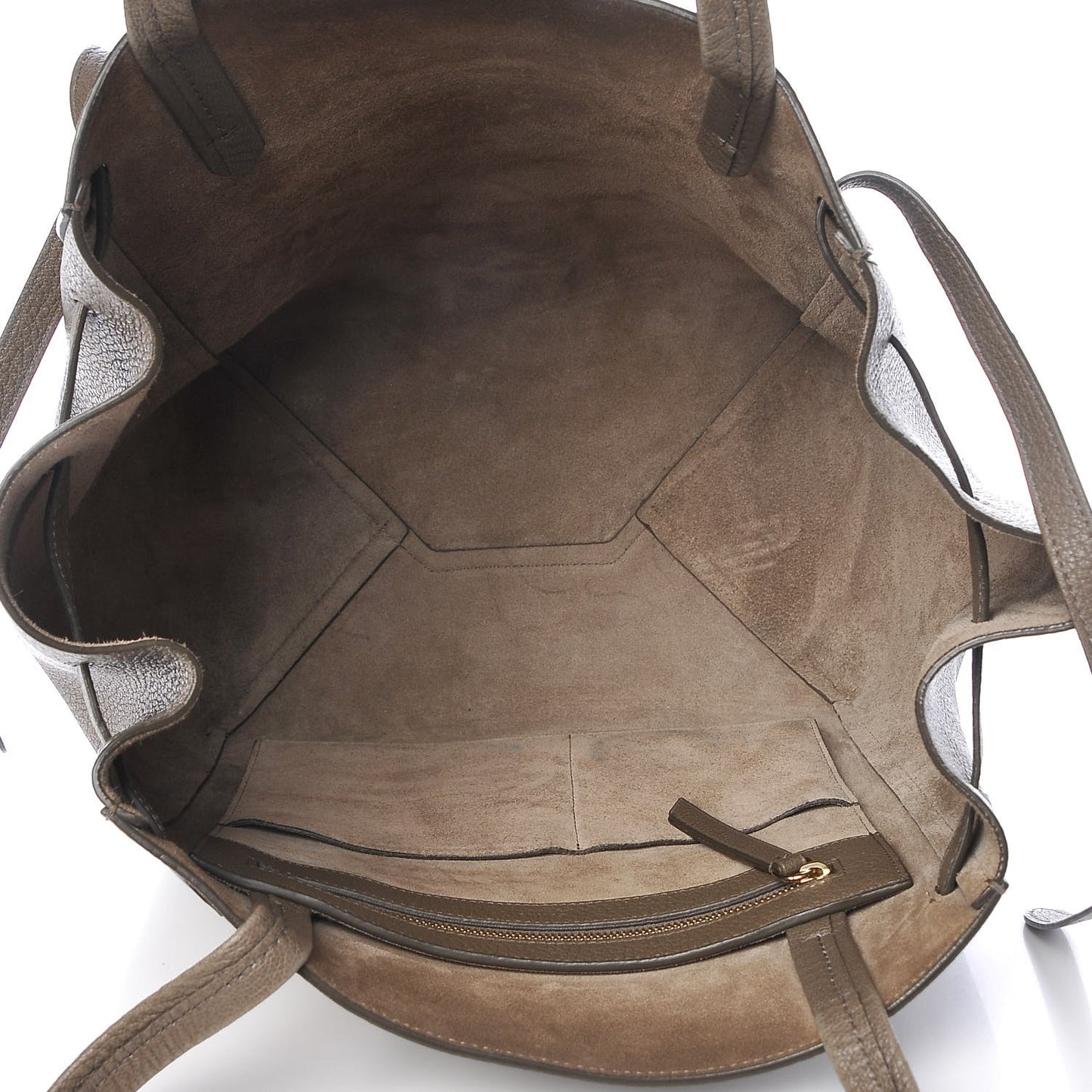 Soft Grained Calfskin Small Belt Cabas Phantom Taupe