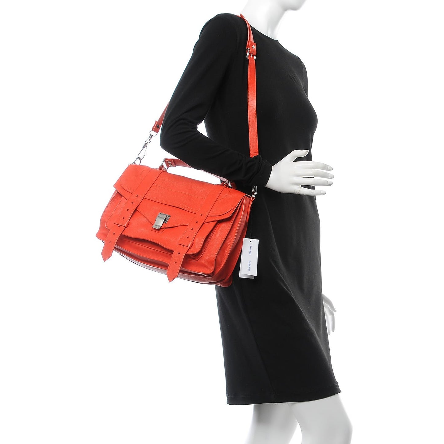 Lambskin Medium PS1 Satchel Orange Pepper