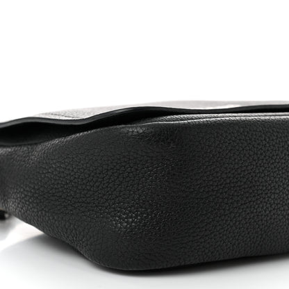 Prada Vitello Daino Soft Flap Crossbody Black 9 of 11