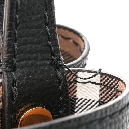 Burberry London Grainy Calfskin Small Lorne Bucket Crossbody Black 11 of 11