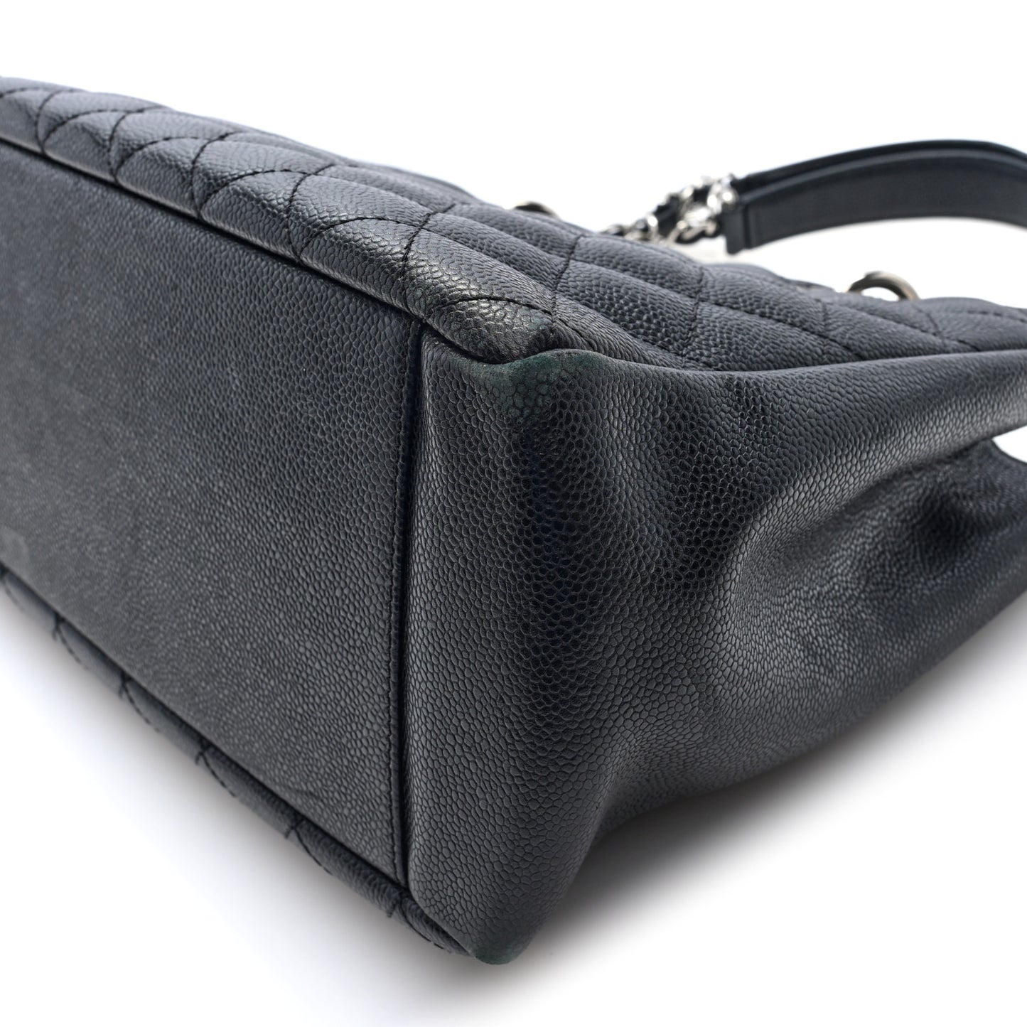 Caviar Quilted Grand Shopping Tote GST Black  Black