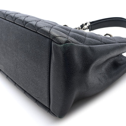 Chanel Caviar Quilted Grand Shopping Tote GST Black  Black 10 of 10