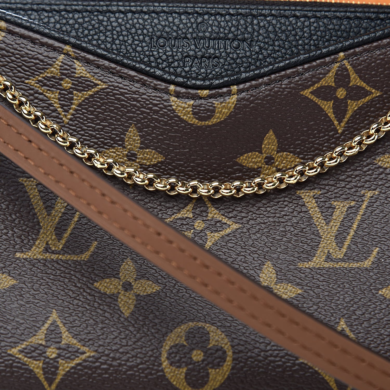 Louis Vuitton Monogram Pallas Clutch Black 10 of 11