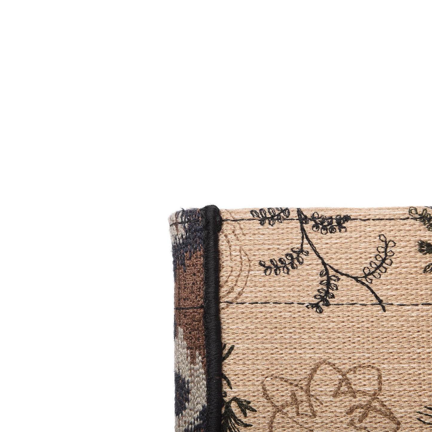 Canvas Embroidered Large Broderie Dior Flowers Book Tote Multicolor