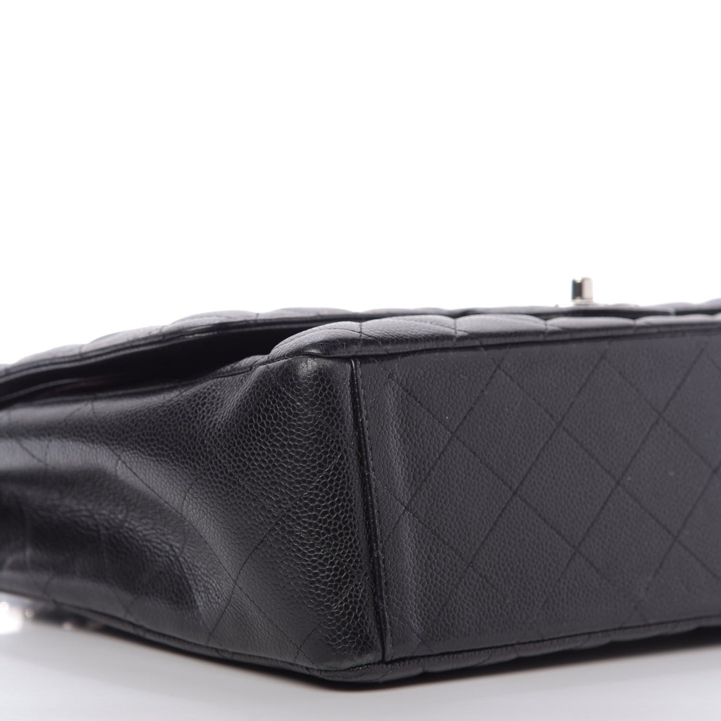 Caviar Quilted Maxi Double Flap Black