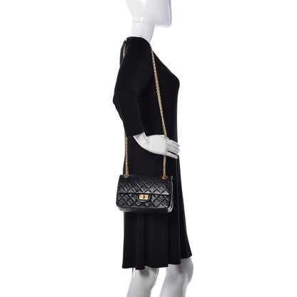 Chanel Aged Calfskin Quilted 2.55 Reissue Mini Flap Black 2 of 9