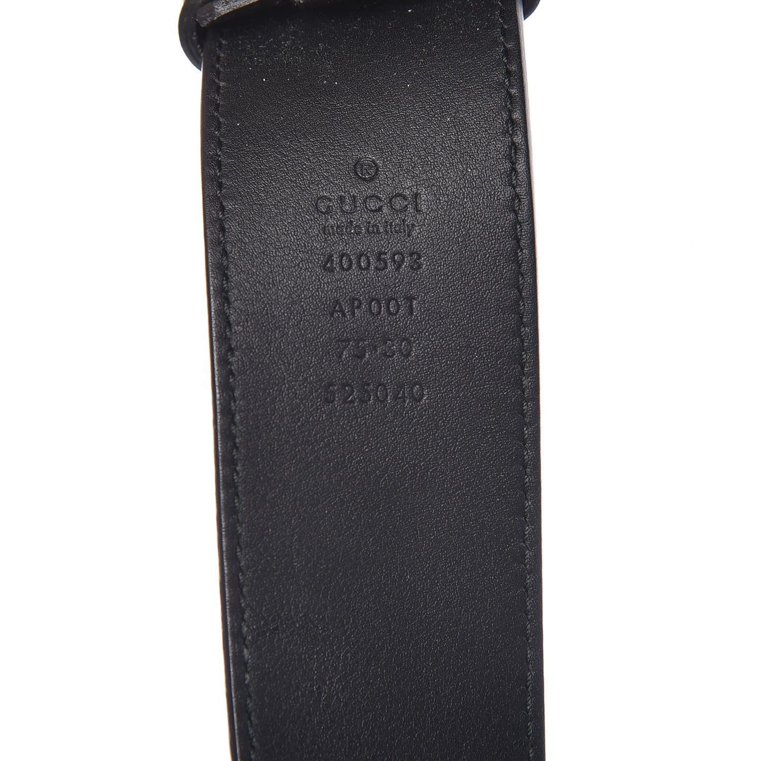 Gucci Calfskin Double G 40mm Belt 75 30 Black 6 of 7
