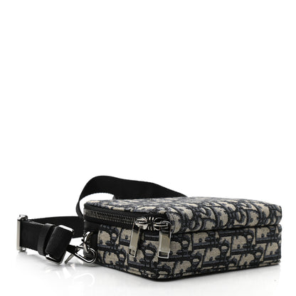 Christian Dior Oblique Pouch Beige Black 4 of 11