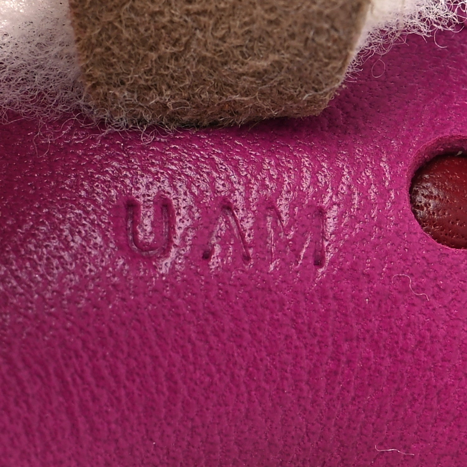 Hermes Milo Lambskin Shearling Budy Charm Rose Pourpre 4 of 4