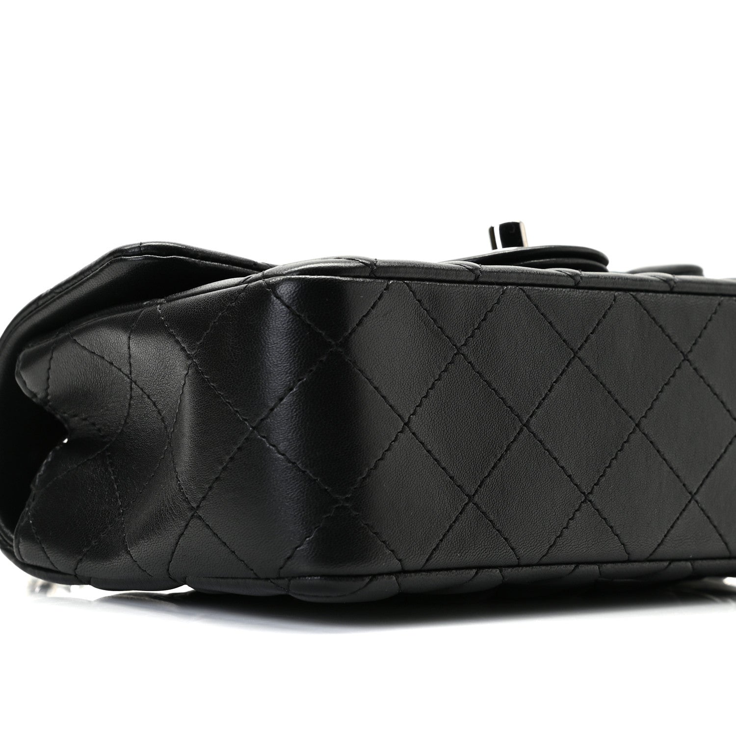 Chanel Lambskin Quilted Mini Rectangular Flap Black 5 of 10