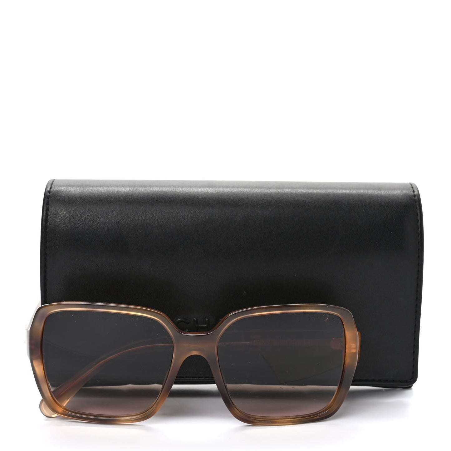 Acetate Polarized Square Sunglasses 5408 Brown