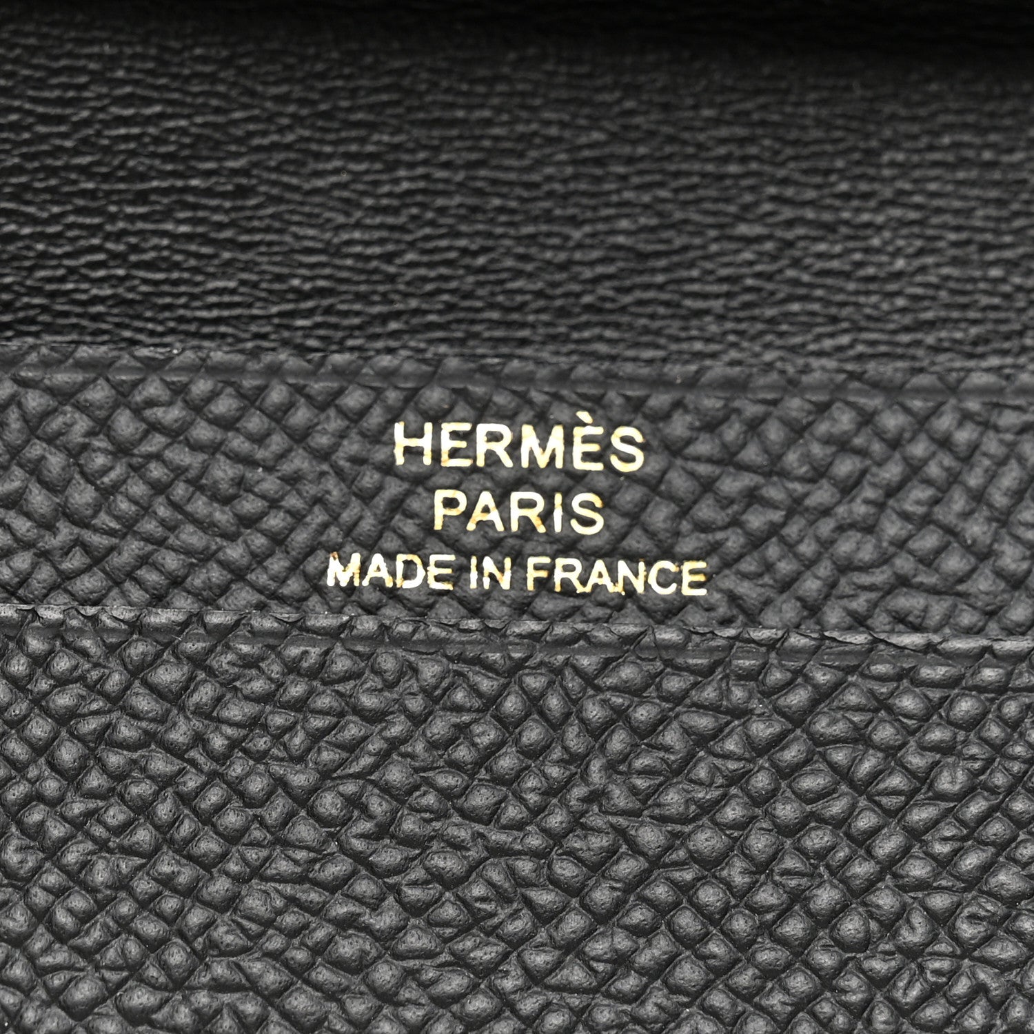 Hermes Epsom Mini Bearn Wallet Black 6 of 7