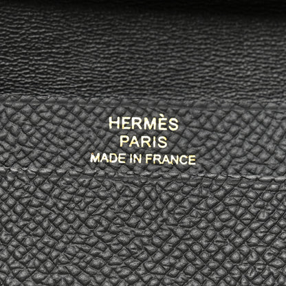 Hermes Epsom Mini Bearn Wallet Black 6 of 7