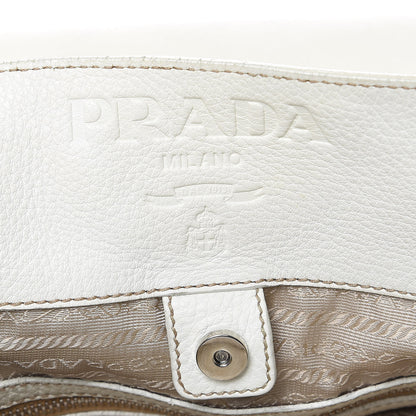 Prada Vitello Daino Hobo Bianco 6 of 16