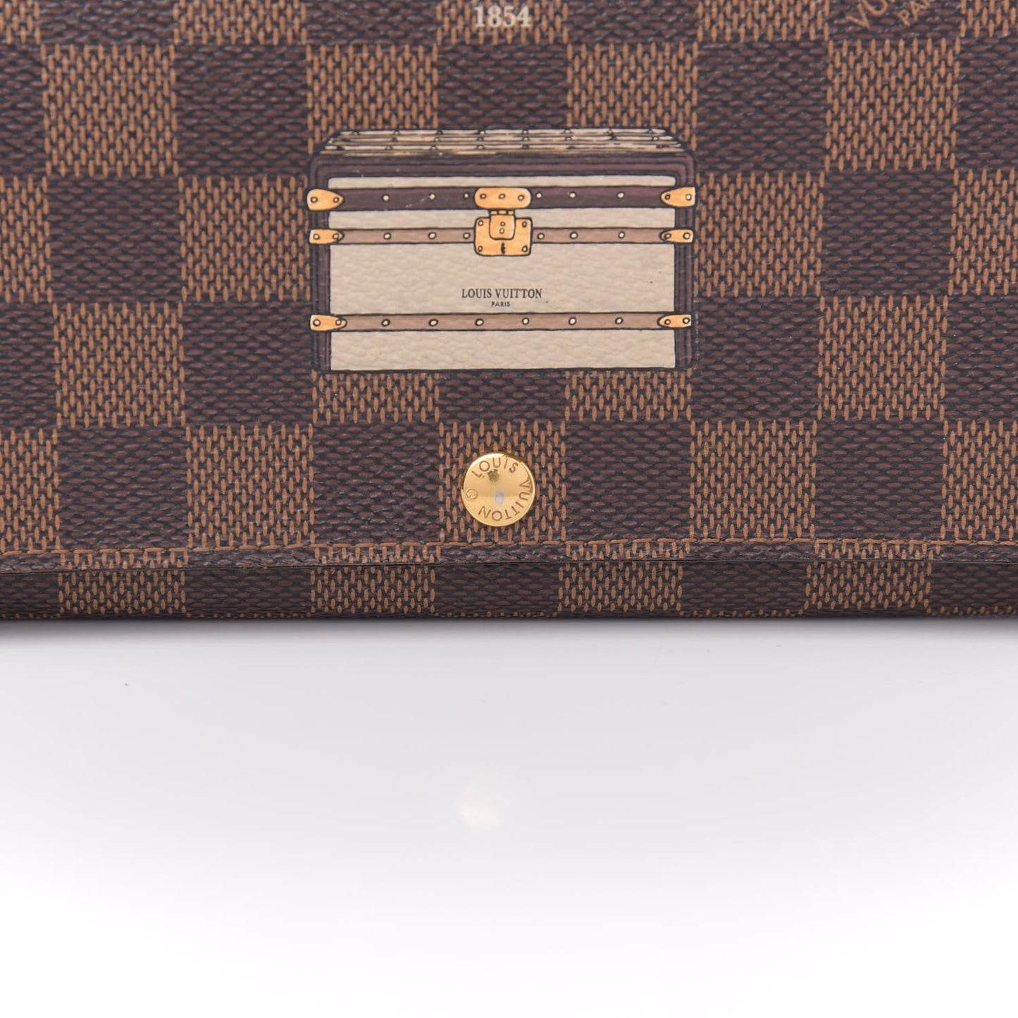 Damier Ebene Trunks and Locks Sarah Wallet