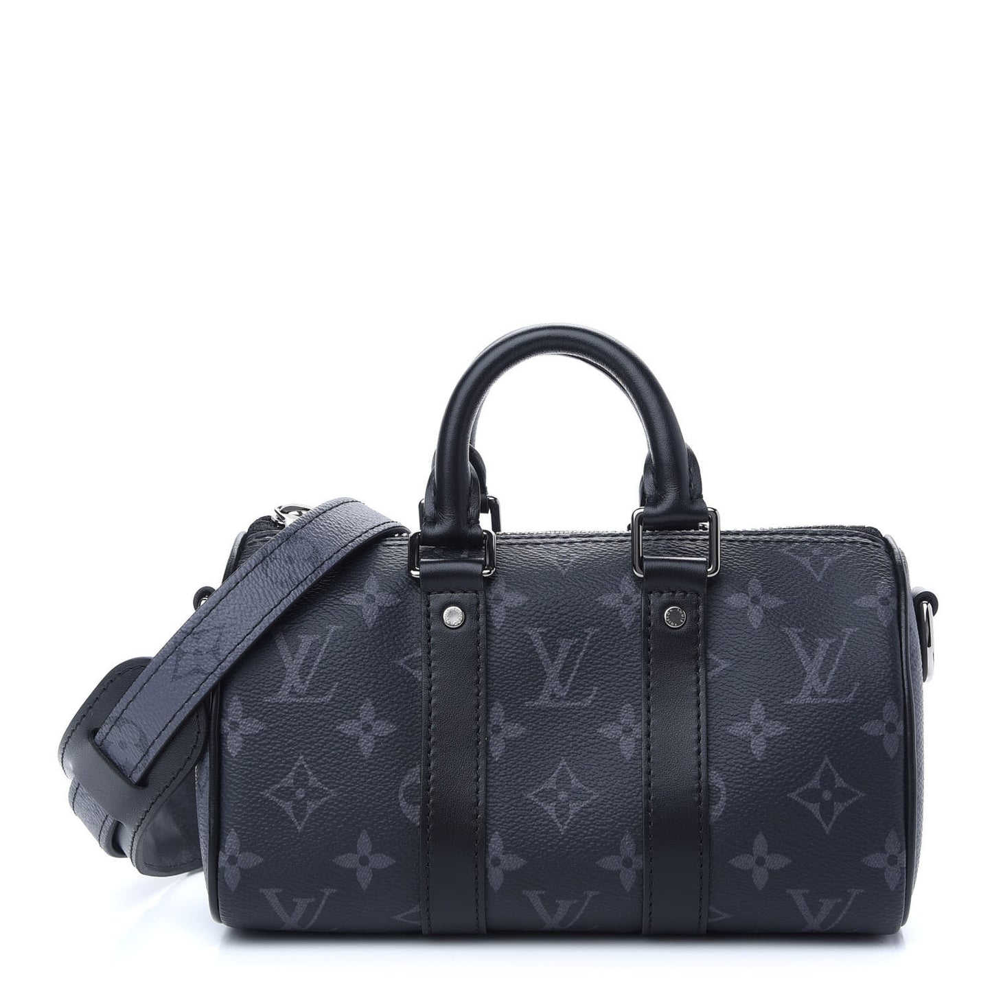 Reverse Monogram Eclipse Keepall XS Black
