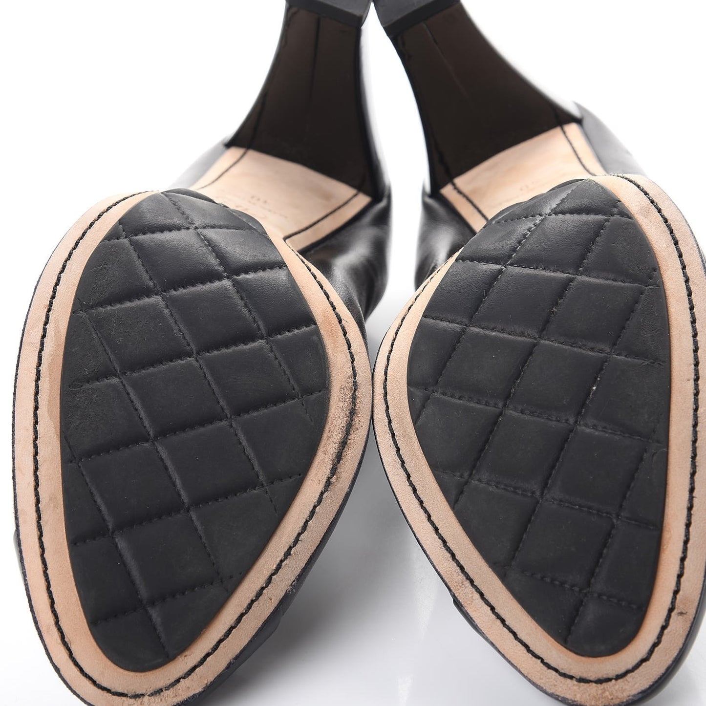 Lambskin Patent Elastic Stretch CC Pumps 40 Black