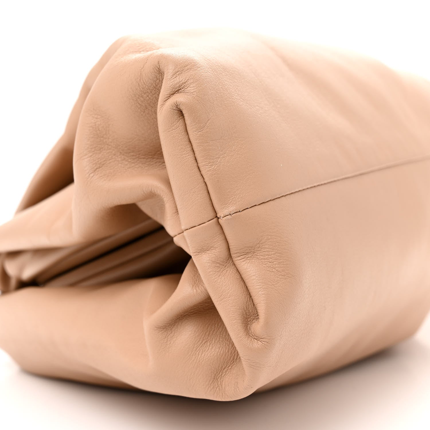 Bottega Veneta Smooth Butter Calf The Pouch Oversized Clutch Nude 9 of 13