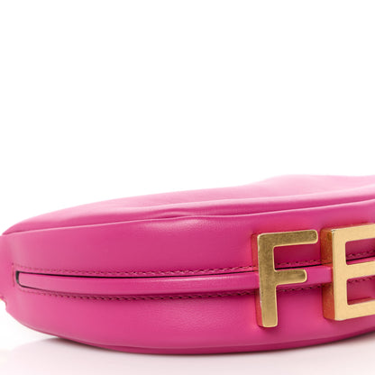 Fendi Vitello Grace New Matte Nano Fendigraphy Hobo Charm Ciclamino Pilar 11 of 12
