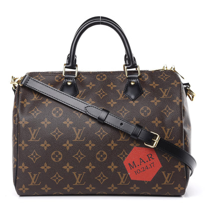 Louis Vuitton Monogram My World Tour Speedy Bandouliere 30 Black 1 of 11