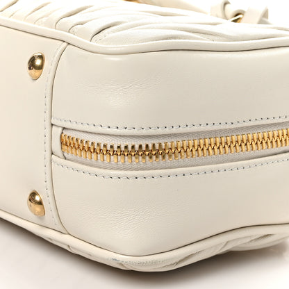Miu Miu Nappa Matelasse Large Arcadie Top Handle Bag White 9 of 9
