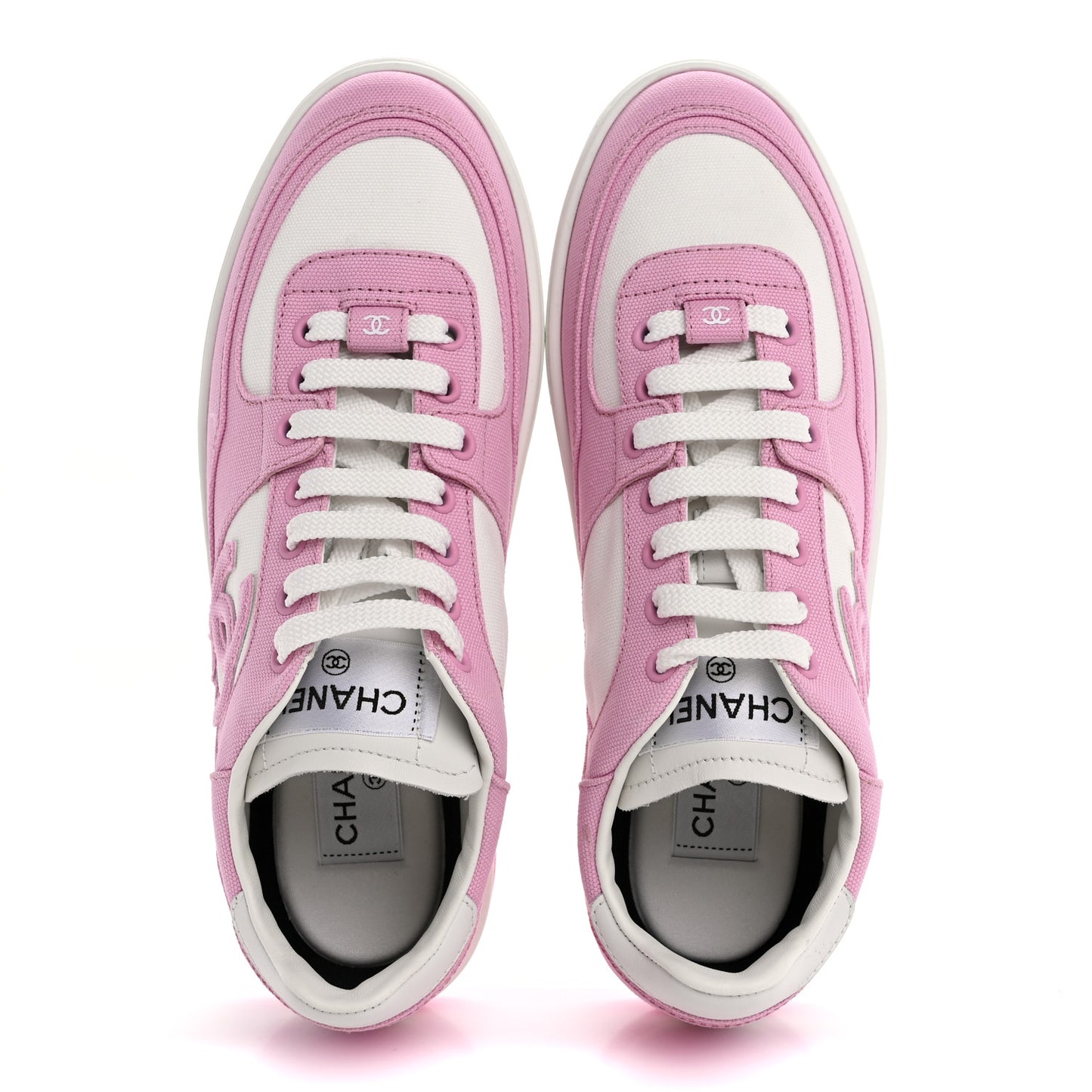 Cotton Sneakers 39 Pink White